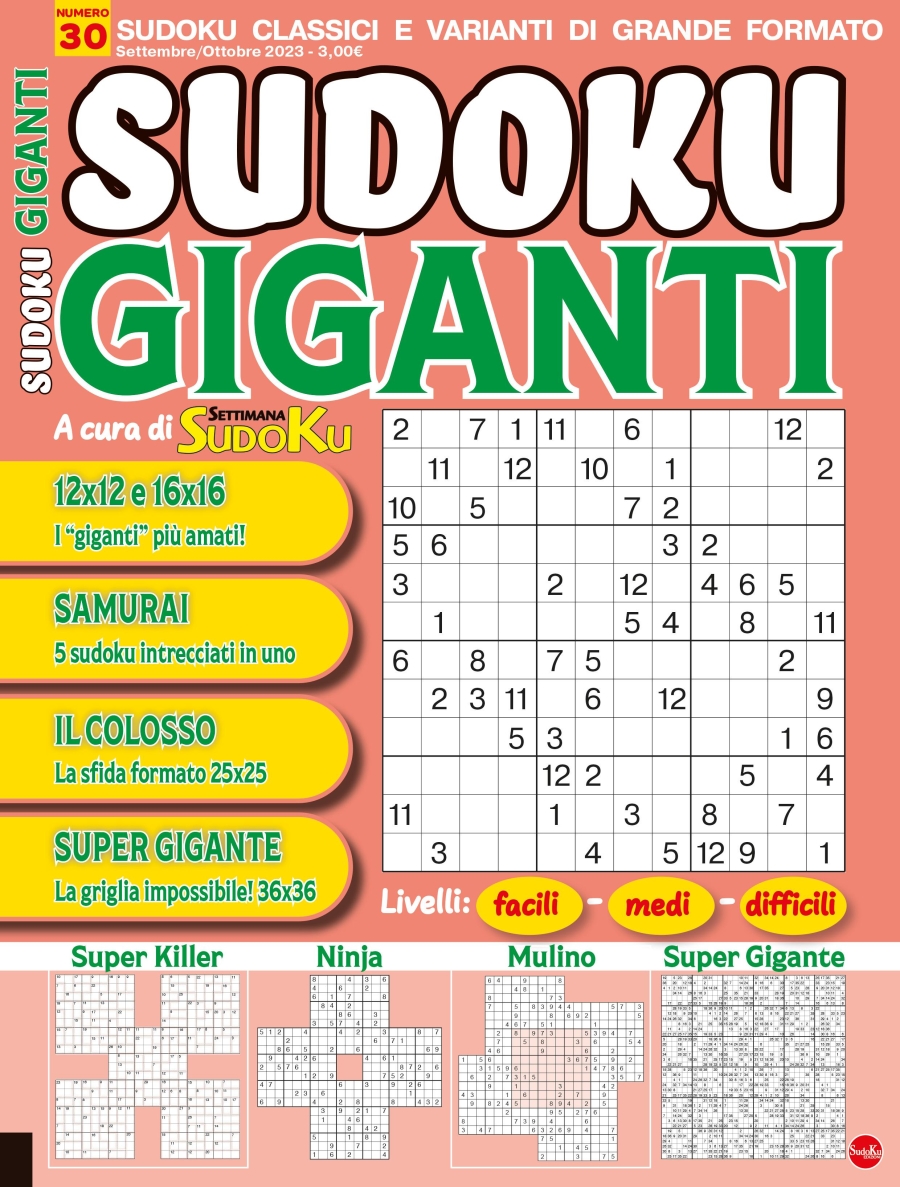 Copertina Sudoku Giganti n.30