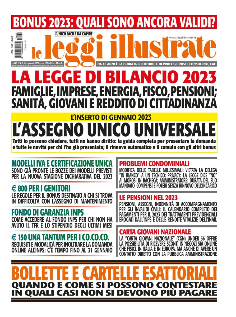 Copertina Leggi Illustrate n.485