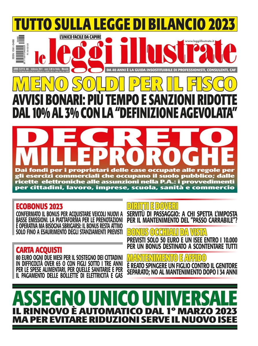 Copertina Leggi Illustrate n.486