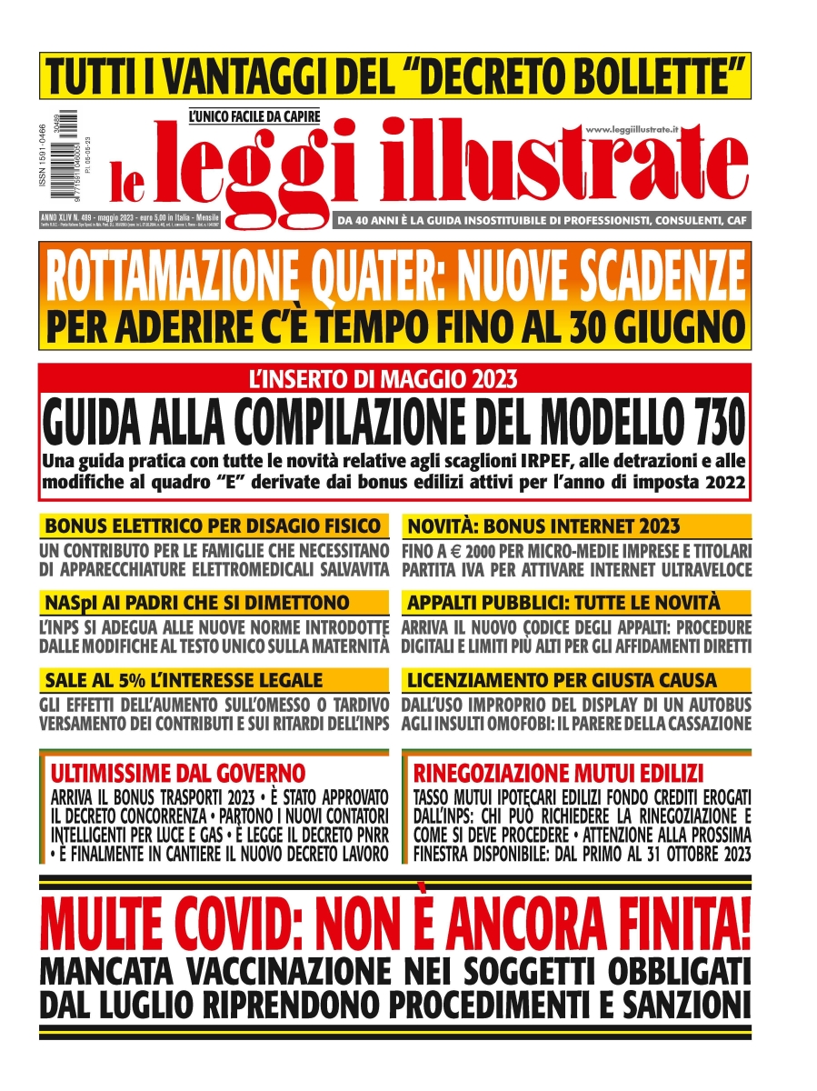 Copertina Leggi Illustrate n.489