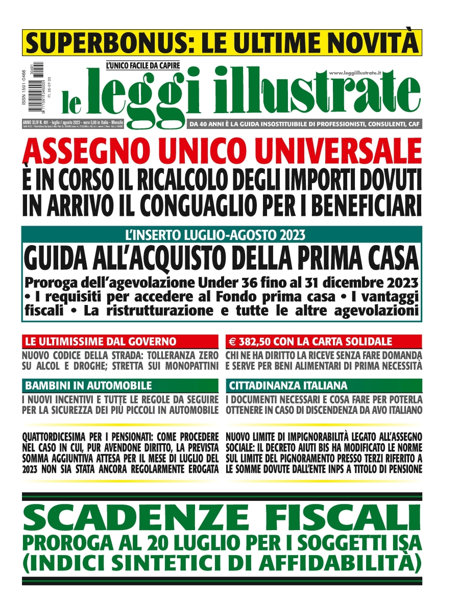 Copertina Leggi Illustrate n.491