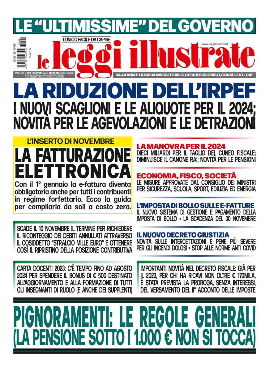 Copertina Leggi Illustrate n.494