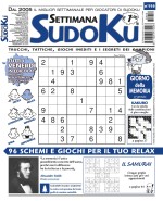 Copertina rivista Settimana Sudoku