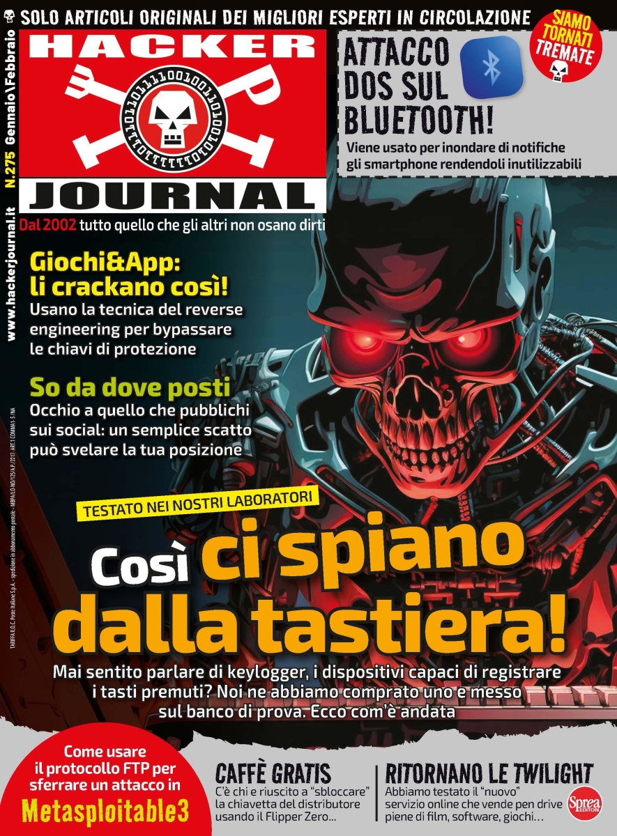 Copertina Hacker Journal n.275