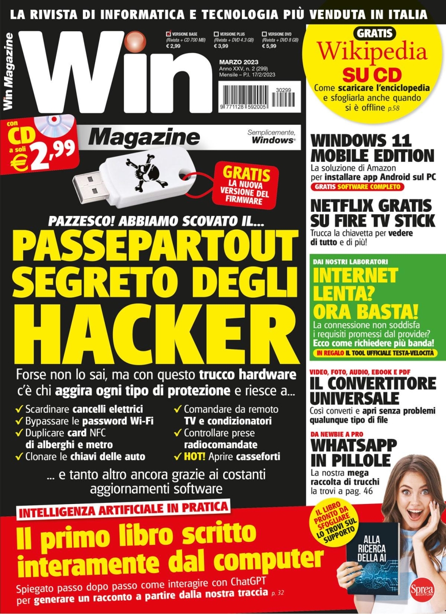 Copertina Win Magazine n.299