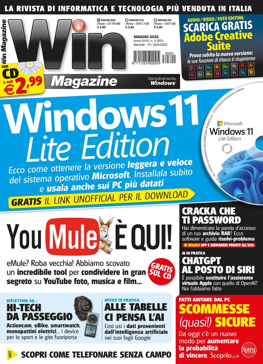 Copertina Win Magazine n.301
