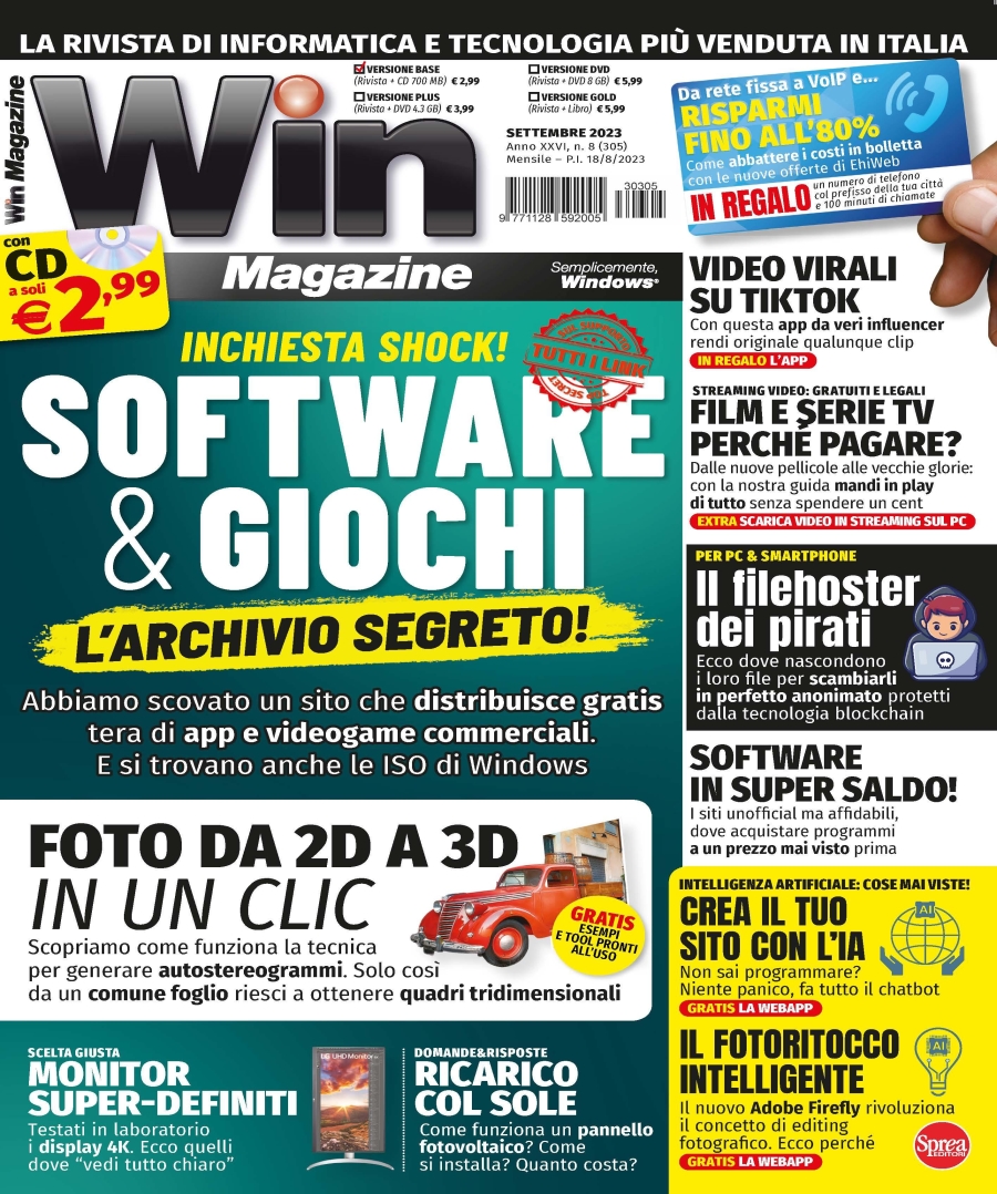 Copertina Win Magazine n.305