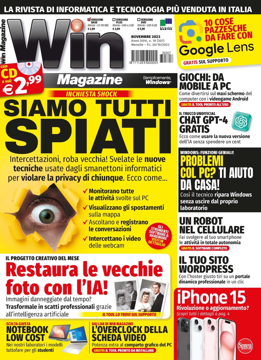 Copertina Win Magazine n.307