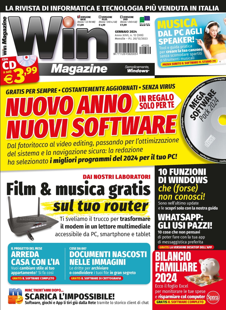 Copertina Win Magazine n.309
