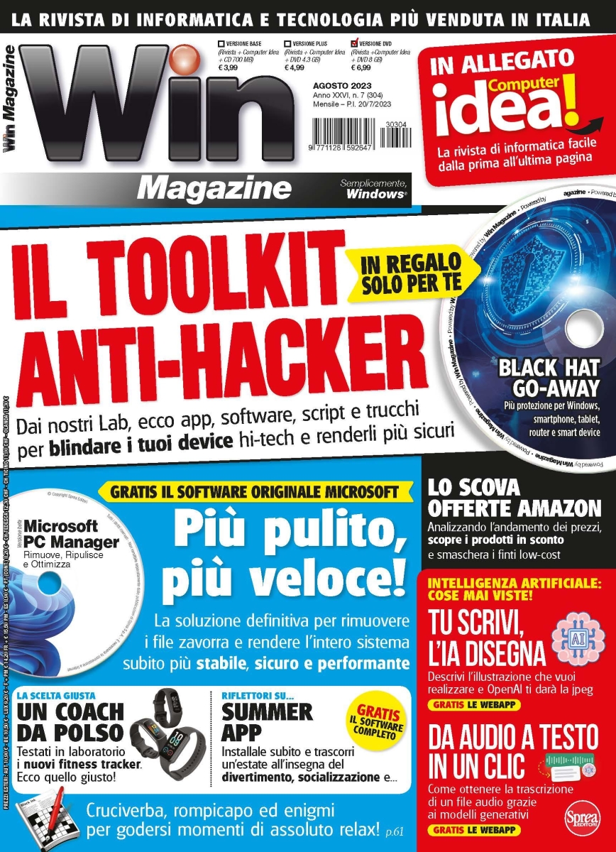 Copertina Win Magazine DVD n.304