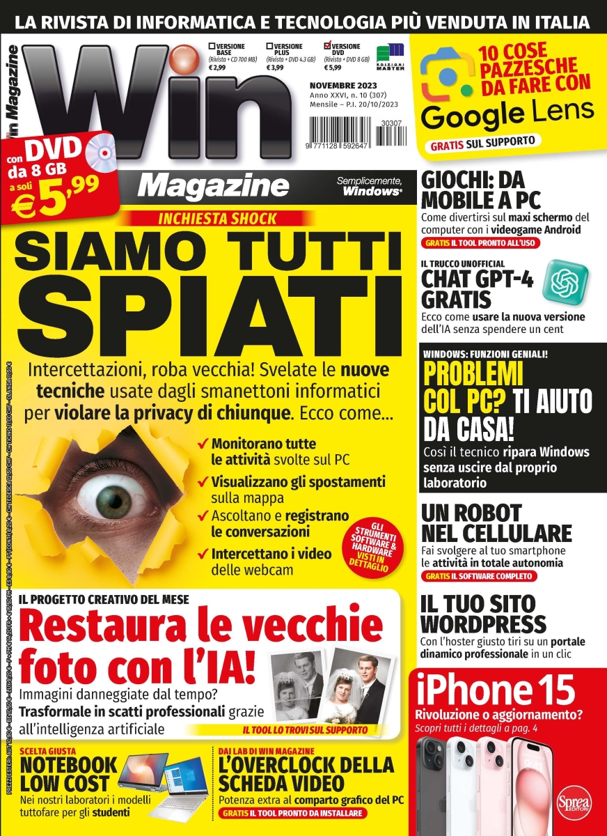 Copertina Win Magazine DVD n.307