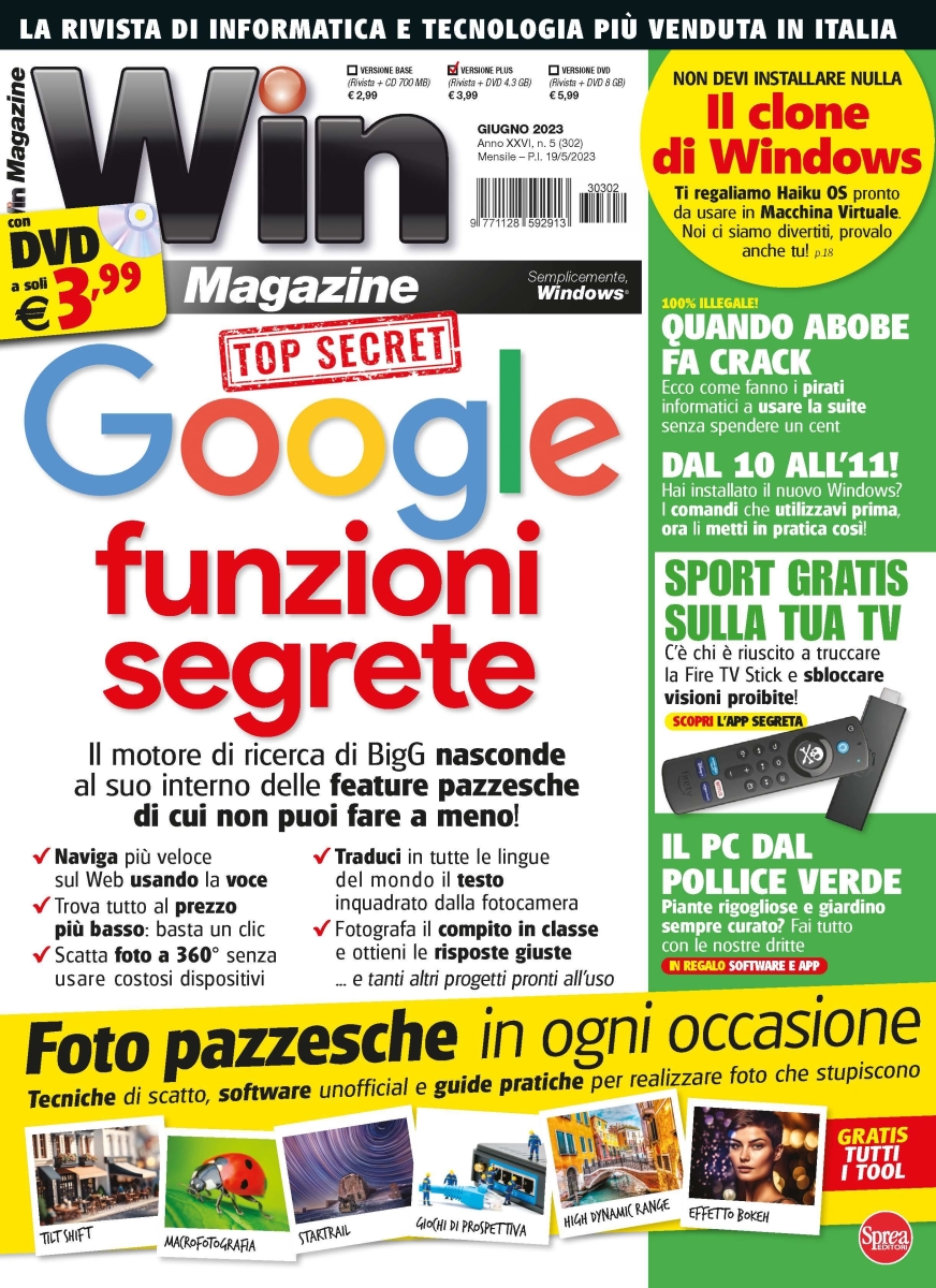 Copertina Win Magazine Plus n.302