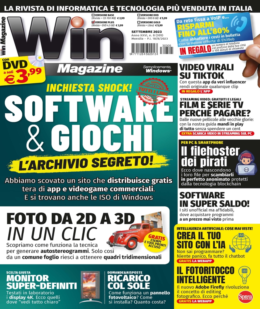 Copertina Win Magazine Plus n.305