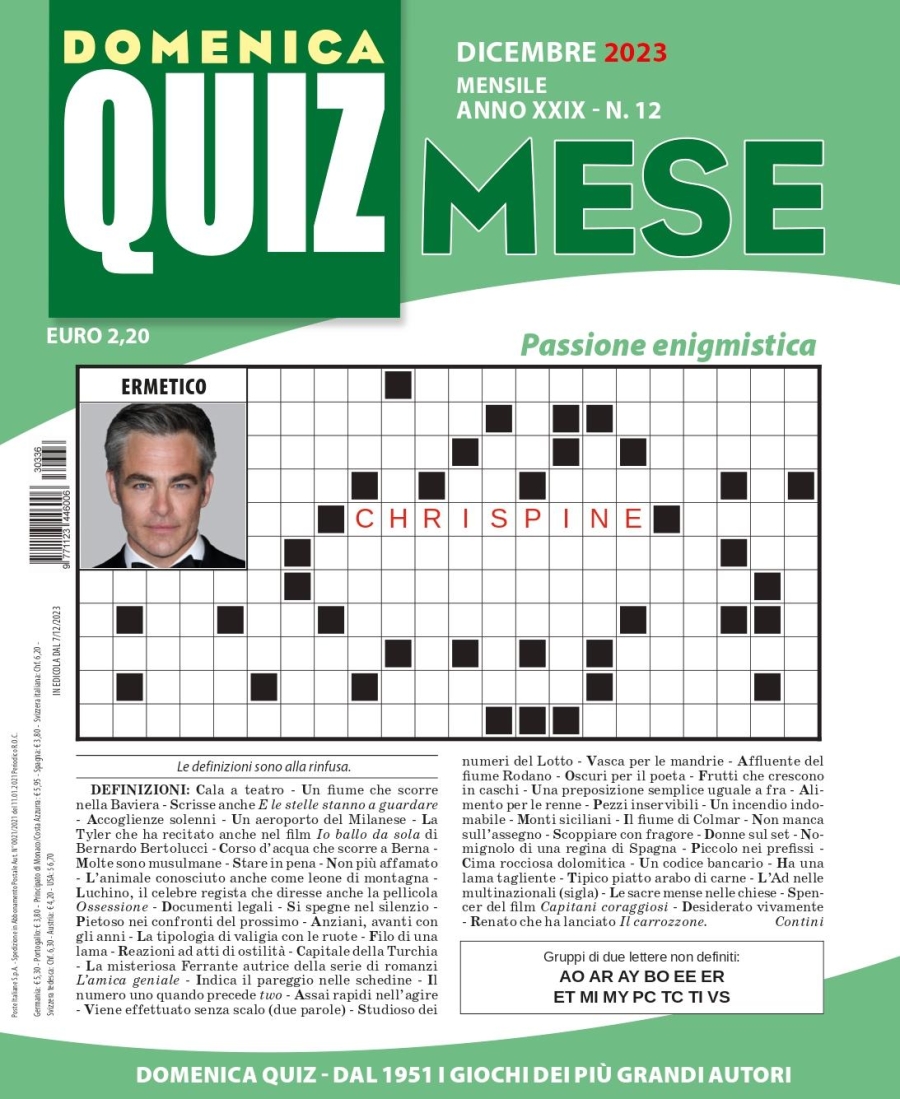 Copertina Quiz Mese n.336