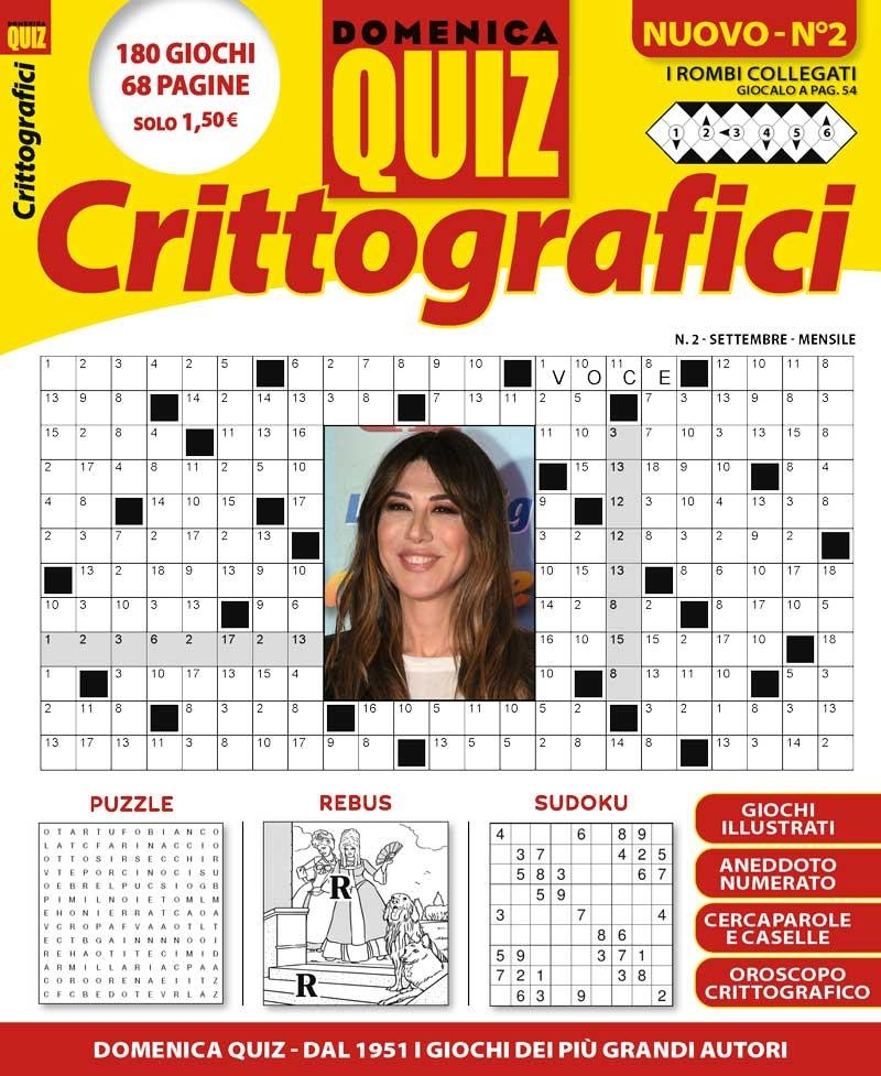 Copertina Domenica Quiz Crittografici n.2