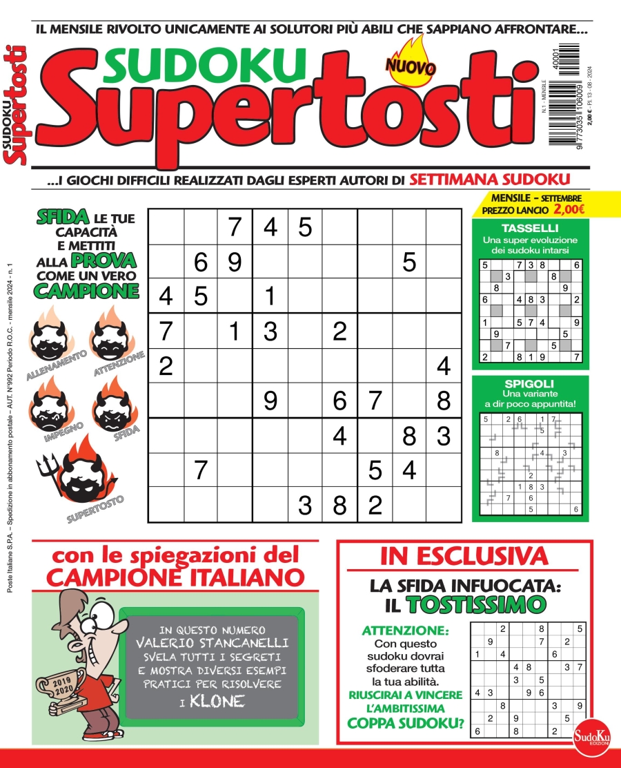 Copertina Supertosti n.1