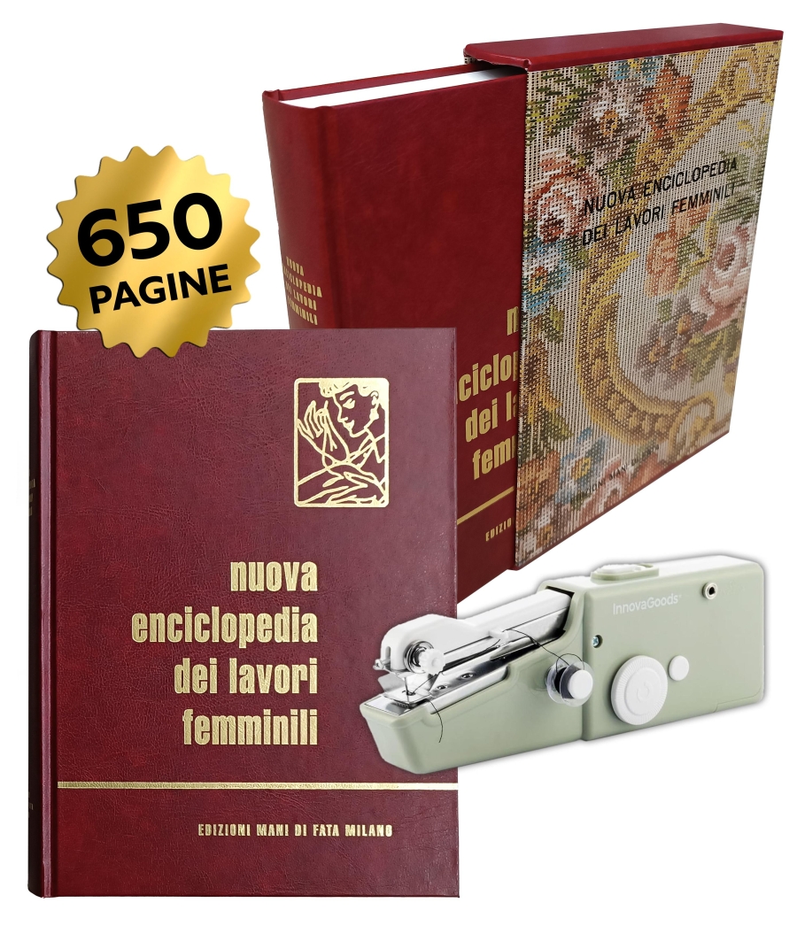 Copertina Enciclopedia Mani di Fata + Macchina da cucire tascabile n.1