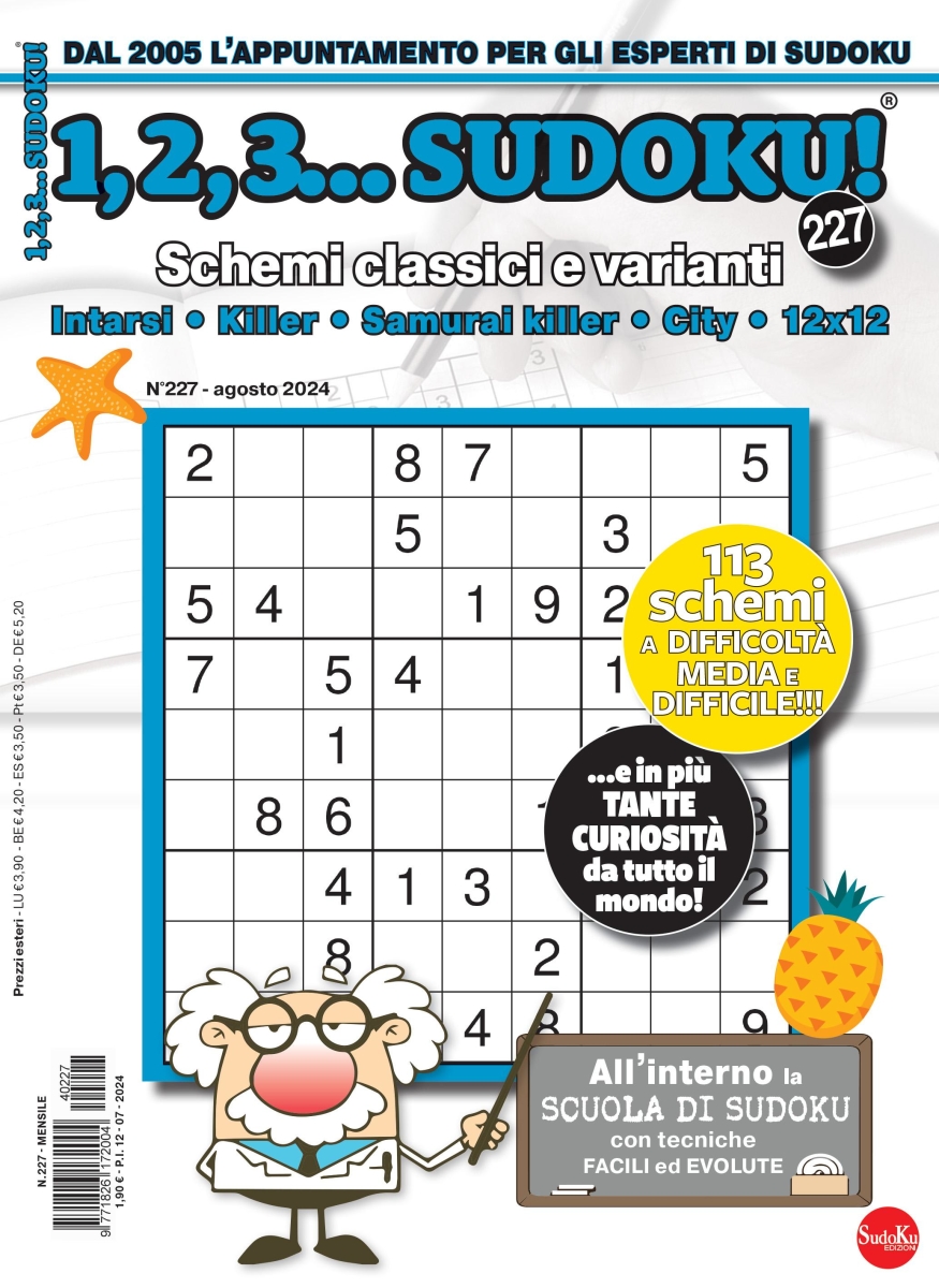 Copertina 1,2,3 Sudoku n.227