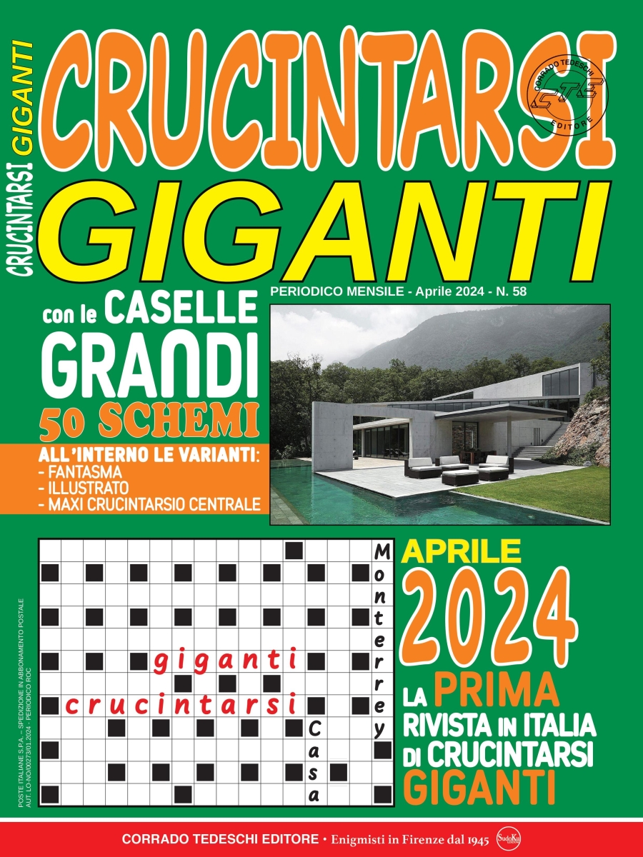 Copertina Crucintarsi Giganti n.58