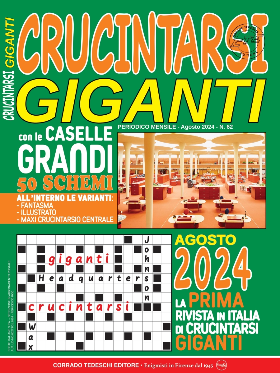 Copertina Crucintarsi Giganti n.62