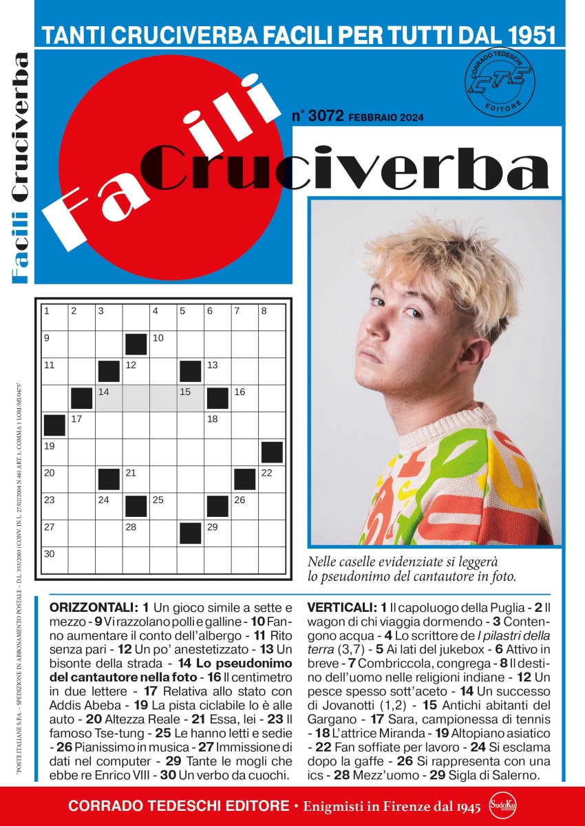 Copertina Facili Cruciverba n.3072