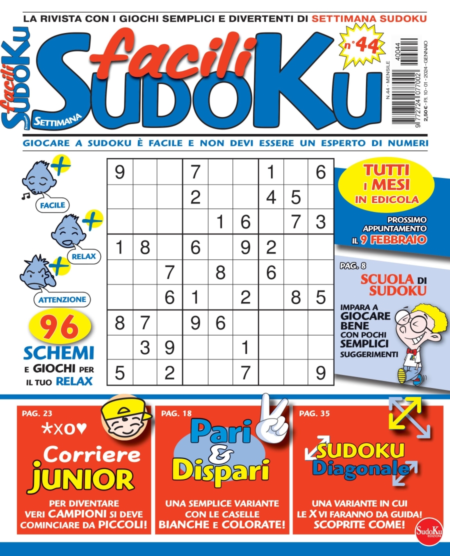 Copertina Facili Sudoku n.44