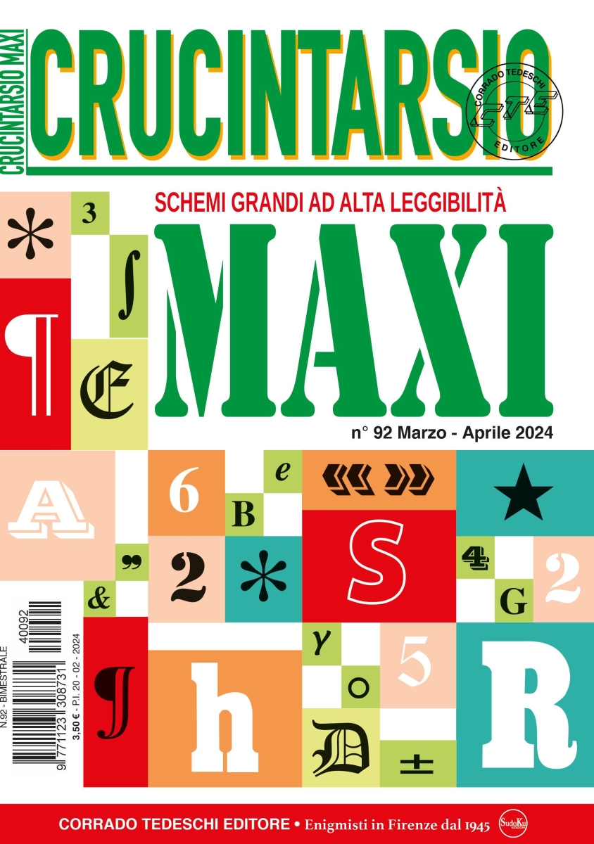 Copertina Maxi Crucintarsio n.92
