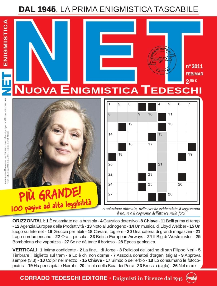 Copertina Nuova Enigmistica Tedeschi n.3011