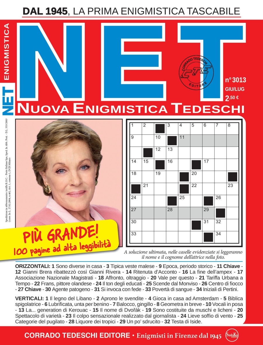 Copertina Nuova Enigmistica Tedeschi n.3013