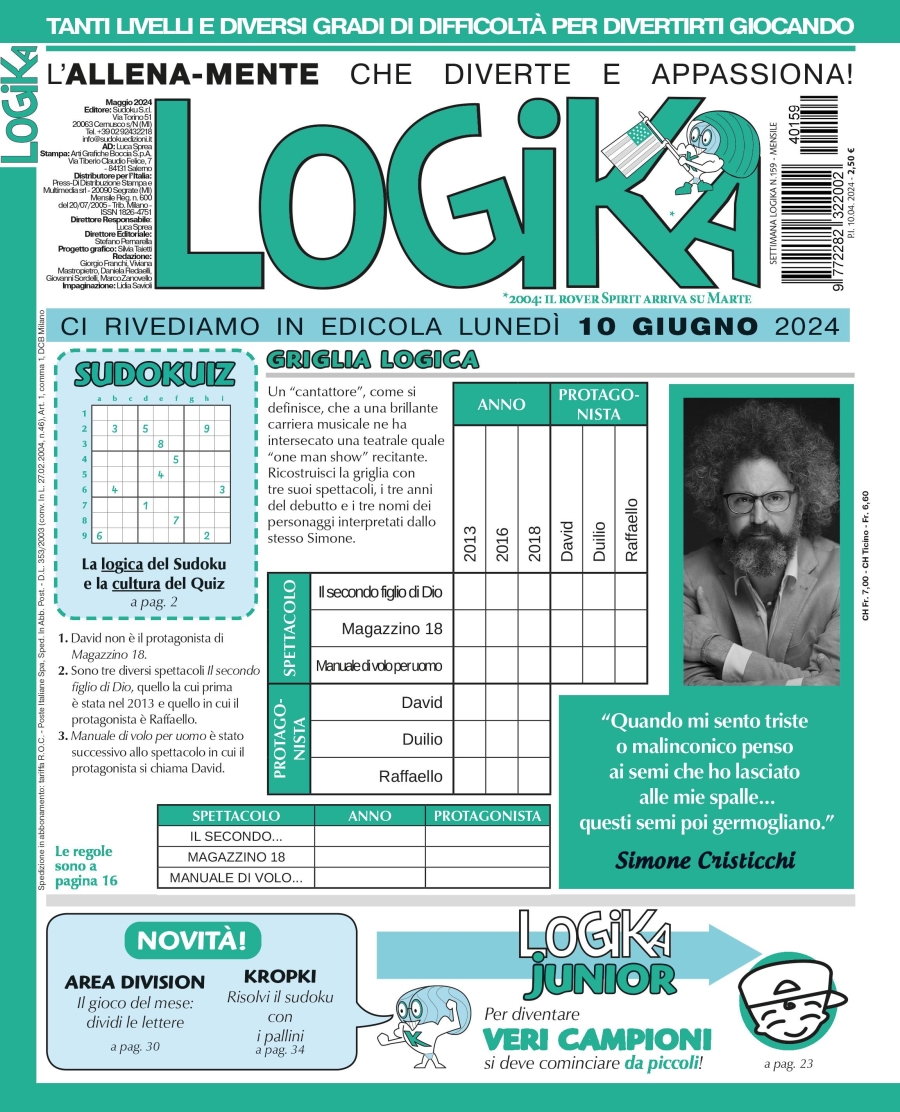 Copertina Settimana Logika n.159