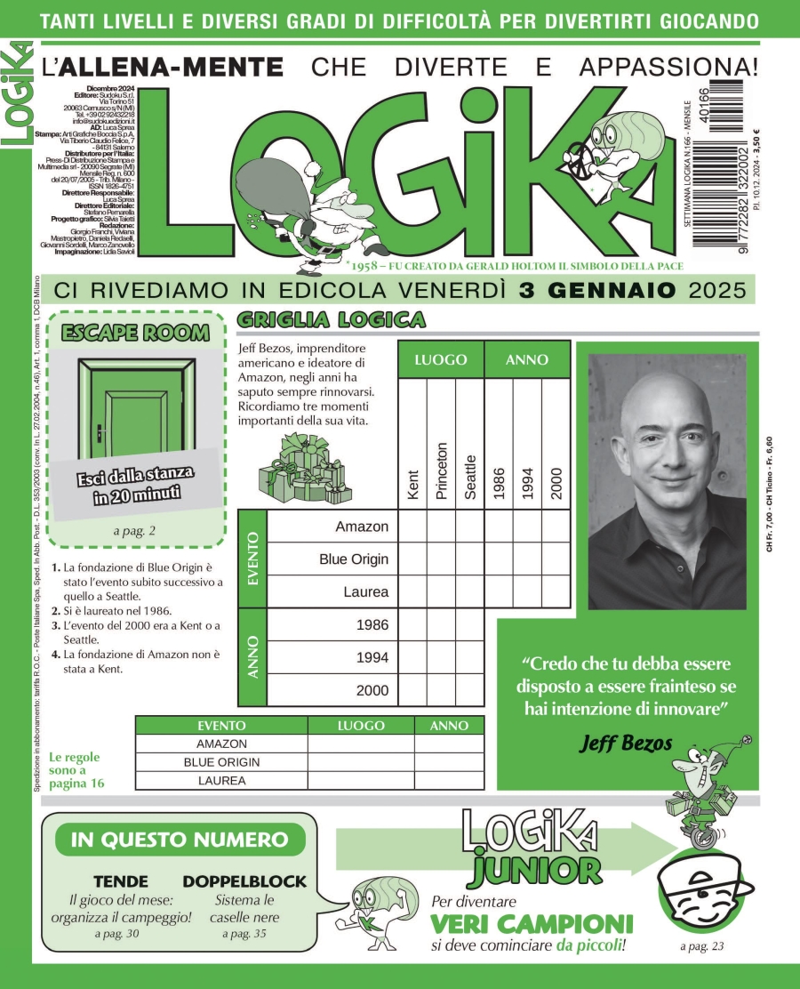 Copertina Settimana Logika n.166
