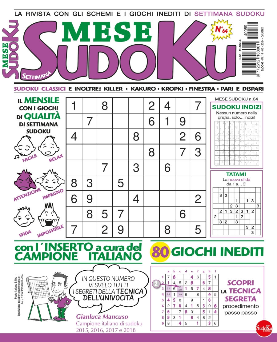 Copertina Settimana Sudoku Mese n.64