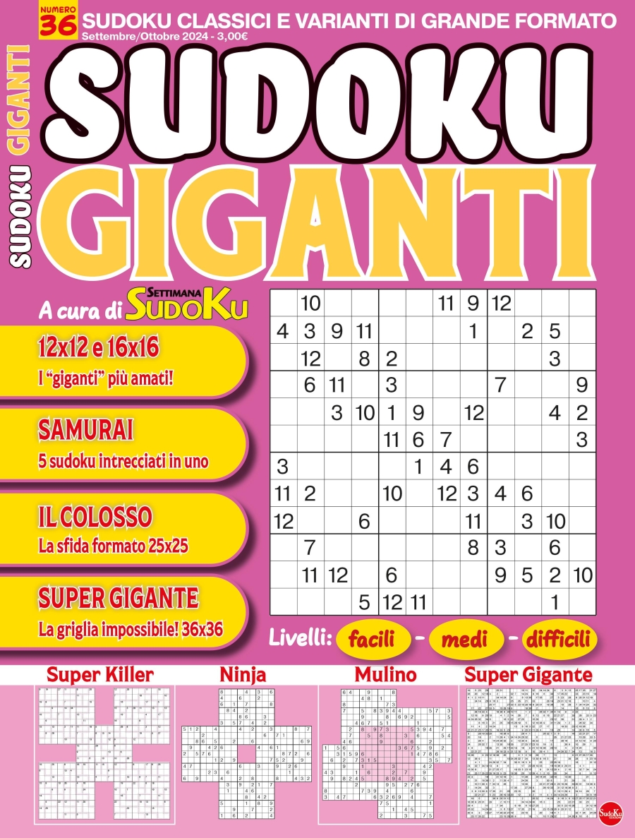 Copertina Sudoku Giganti n.36