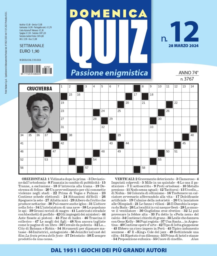 Copertina Domenica Quiz n.3767