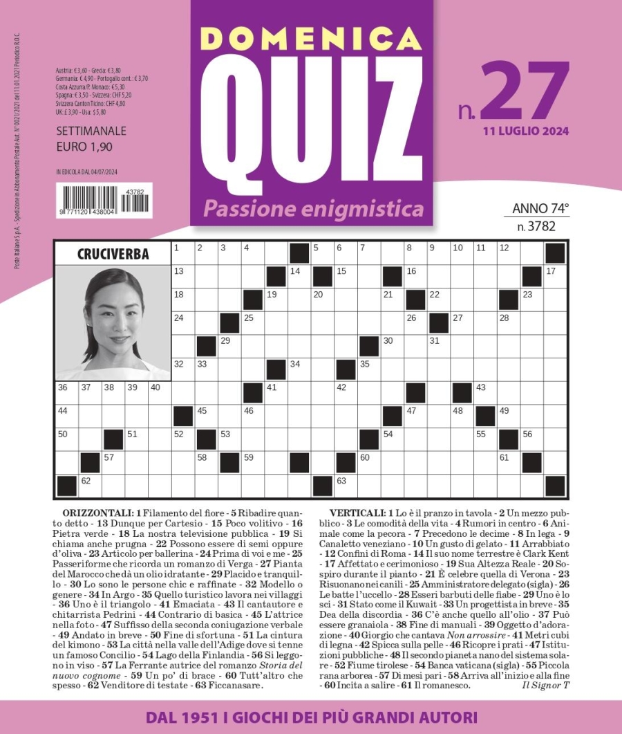 Copertina Domenica Quiz n.3782
