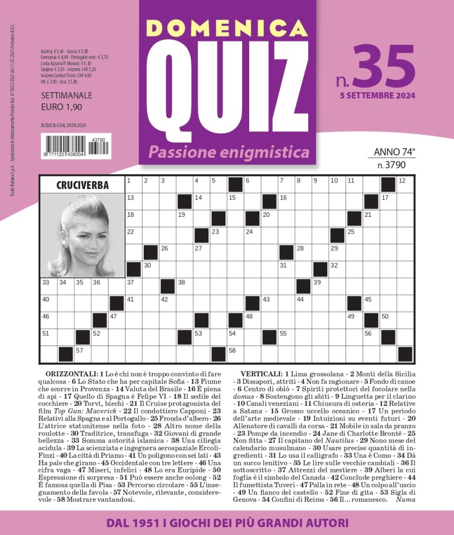 Copertina Domenica Quiz n.3790
