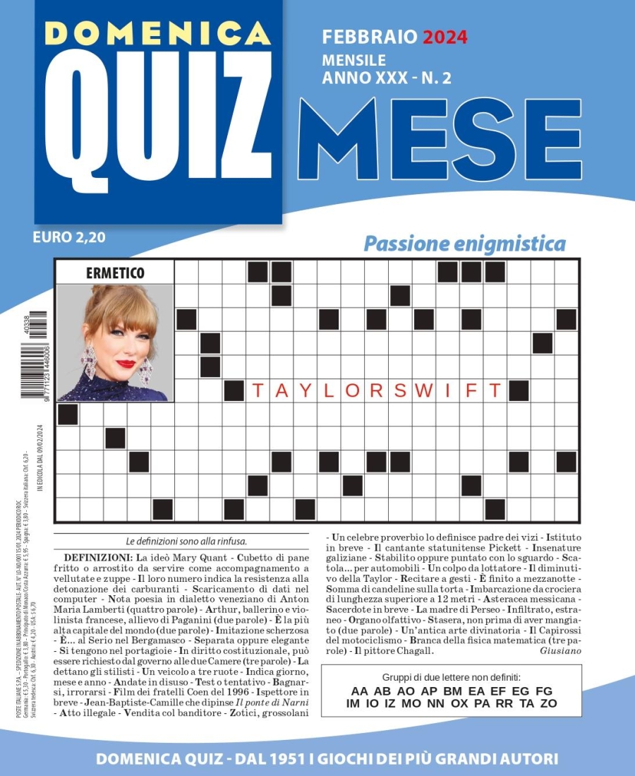 Copertina Quiz Mese n.338