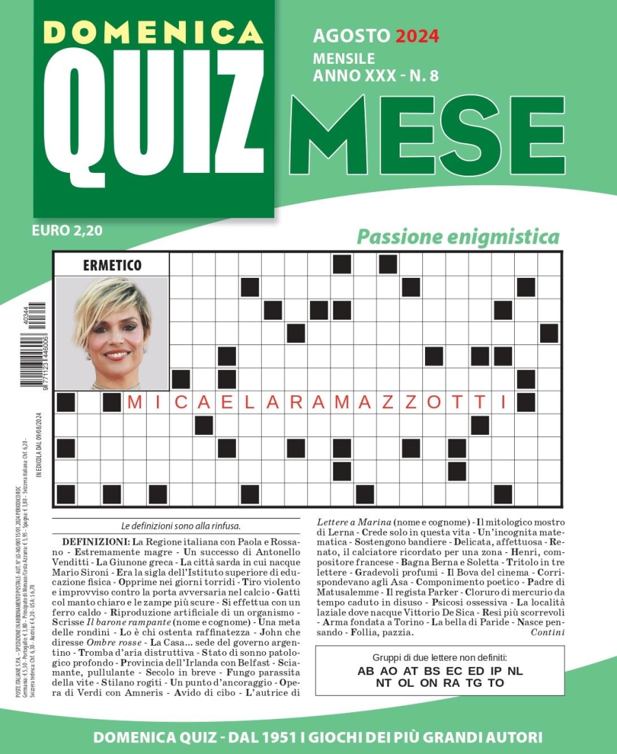 Copertina Quiz Mese n.344