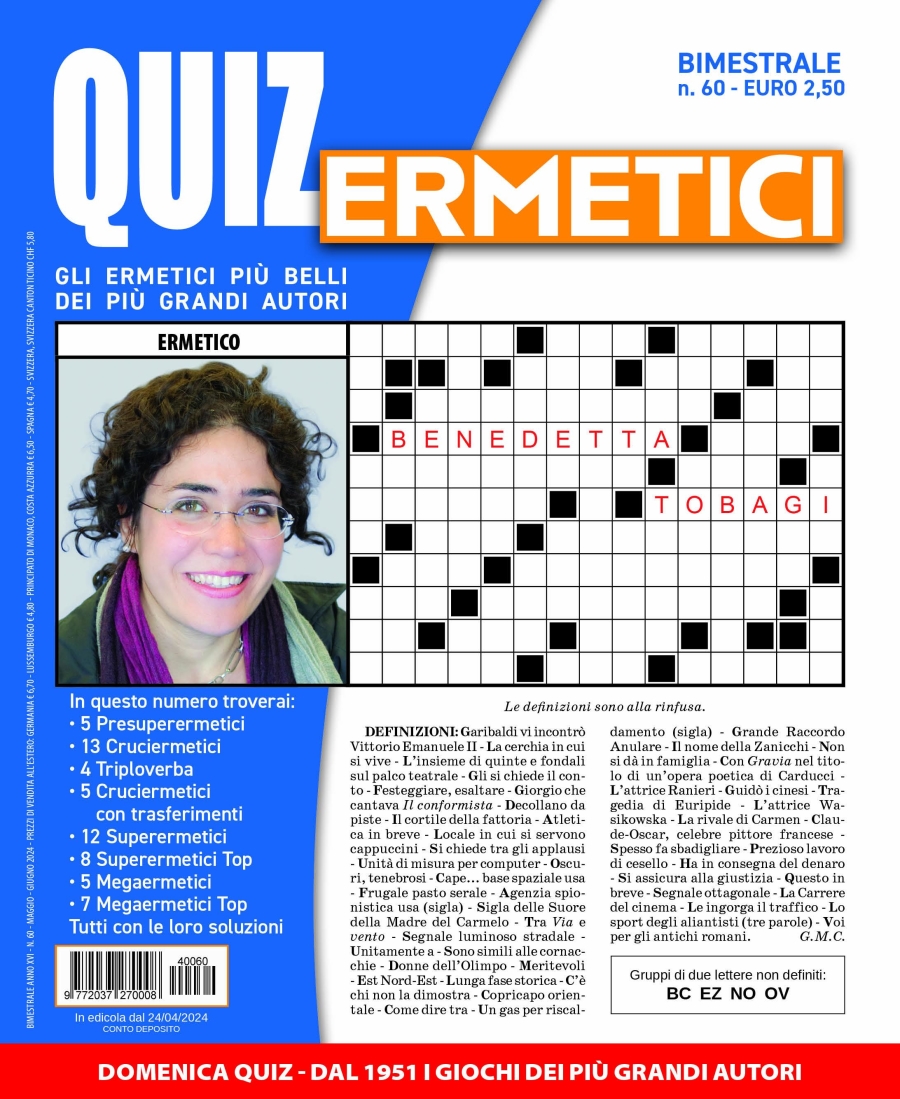 Copertina Quiz Ermetici n.60