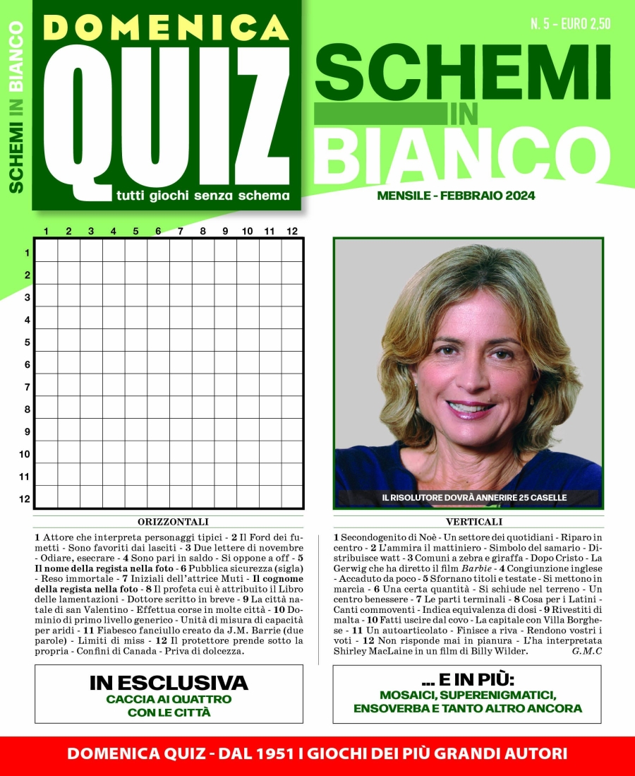 Copertina Schemi in Bianco n.5
