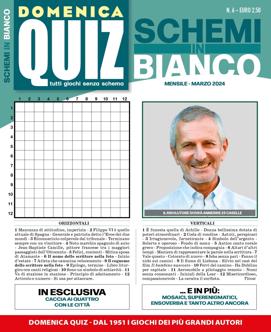 Copertina Schemi in Bianco n.6