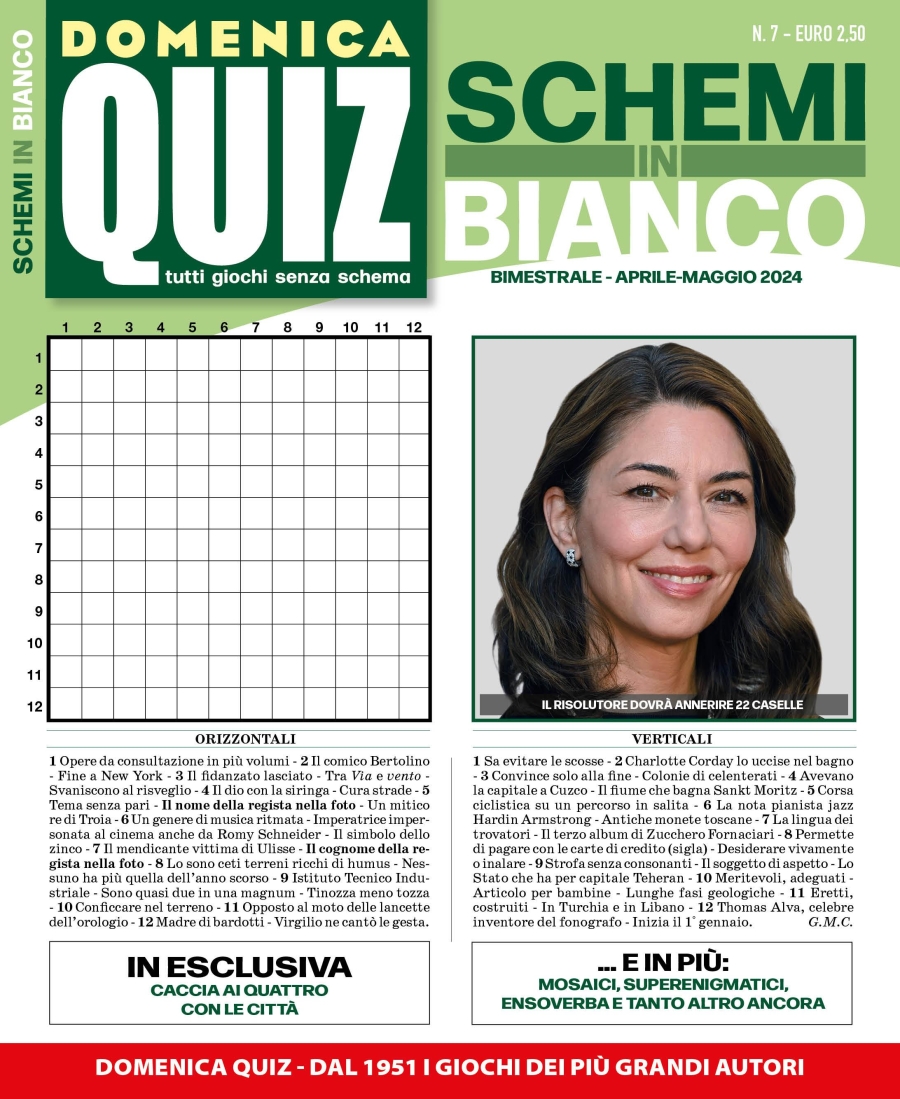Copertina Schemi in Bianco n.7