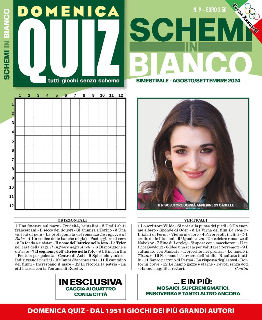 Copertina Schemi in Bianco n.9