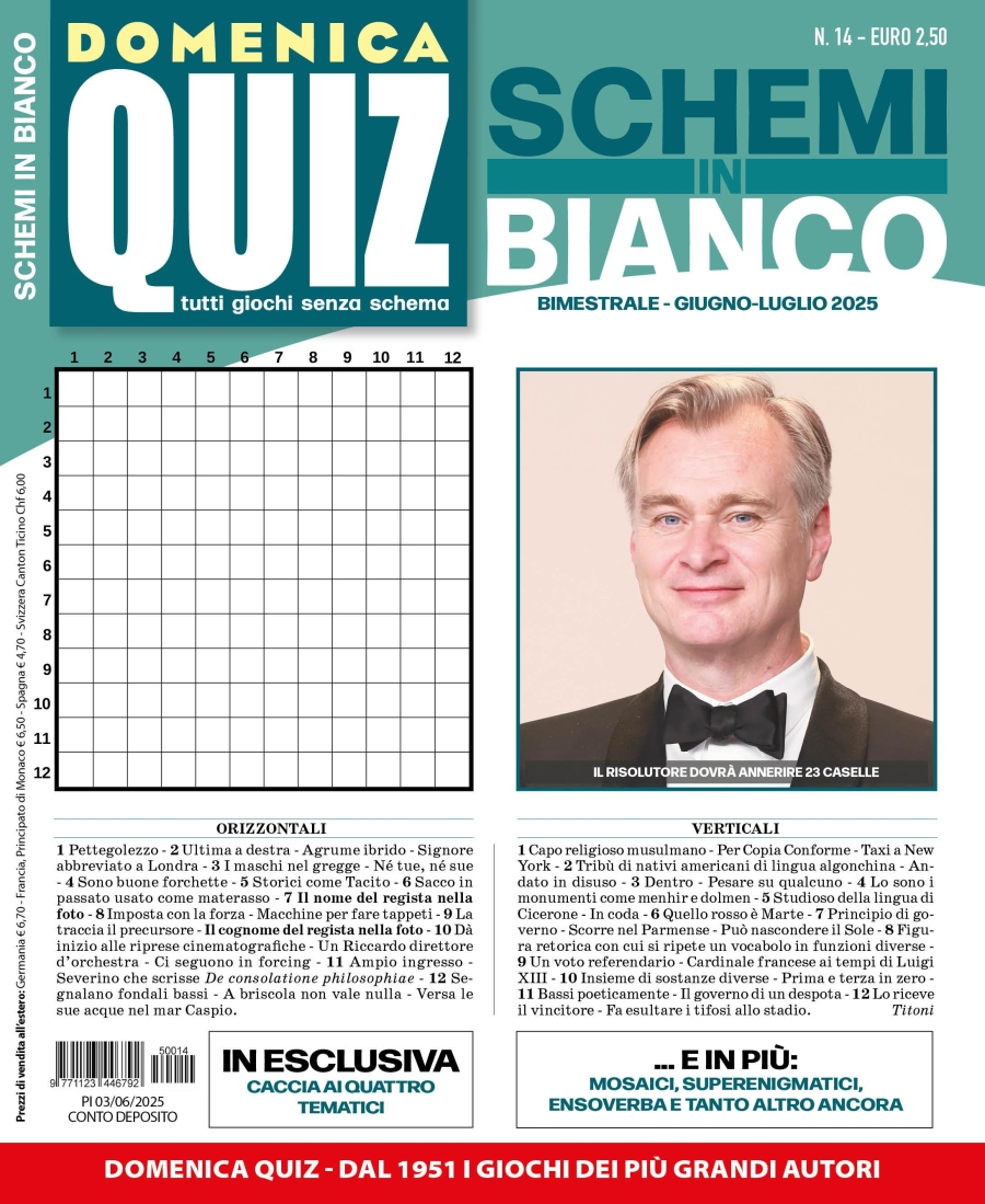 Copertina Schemi in Bianco n.14