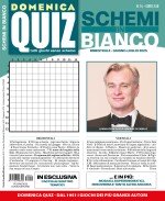 Copertina rivista Domenica Quiz Schemi in Bianco