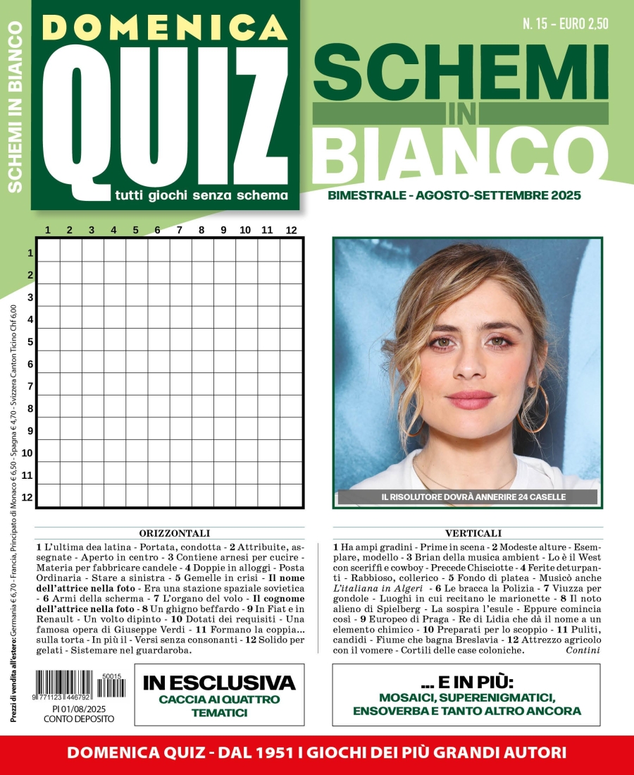 Copertina Schemi in Bianco n.15