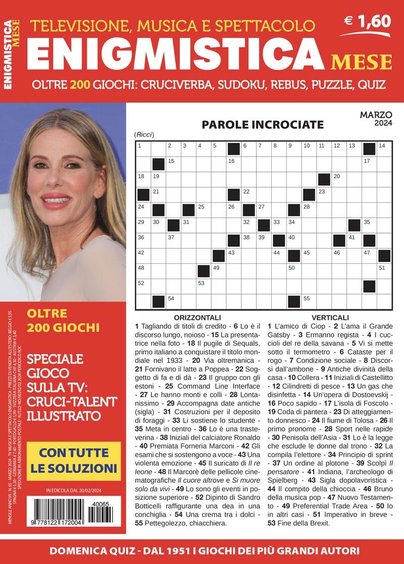 Copertina Enigmistica Mese n.65