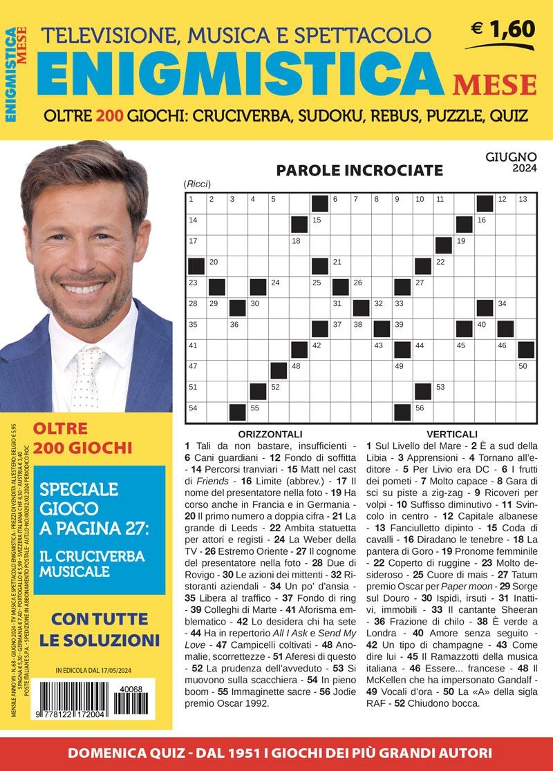 Copertina Enigmistica Mese n.68