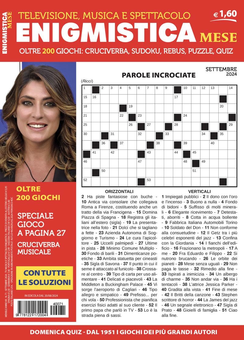 Copertina Enigmistica Mese n.71