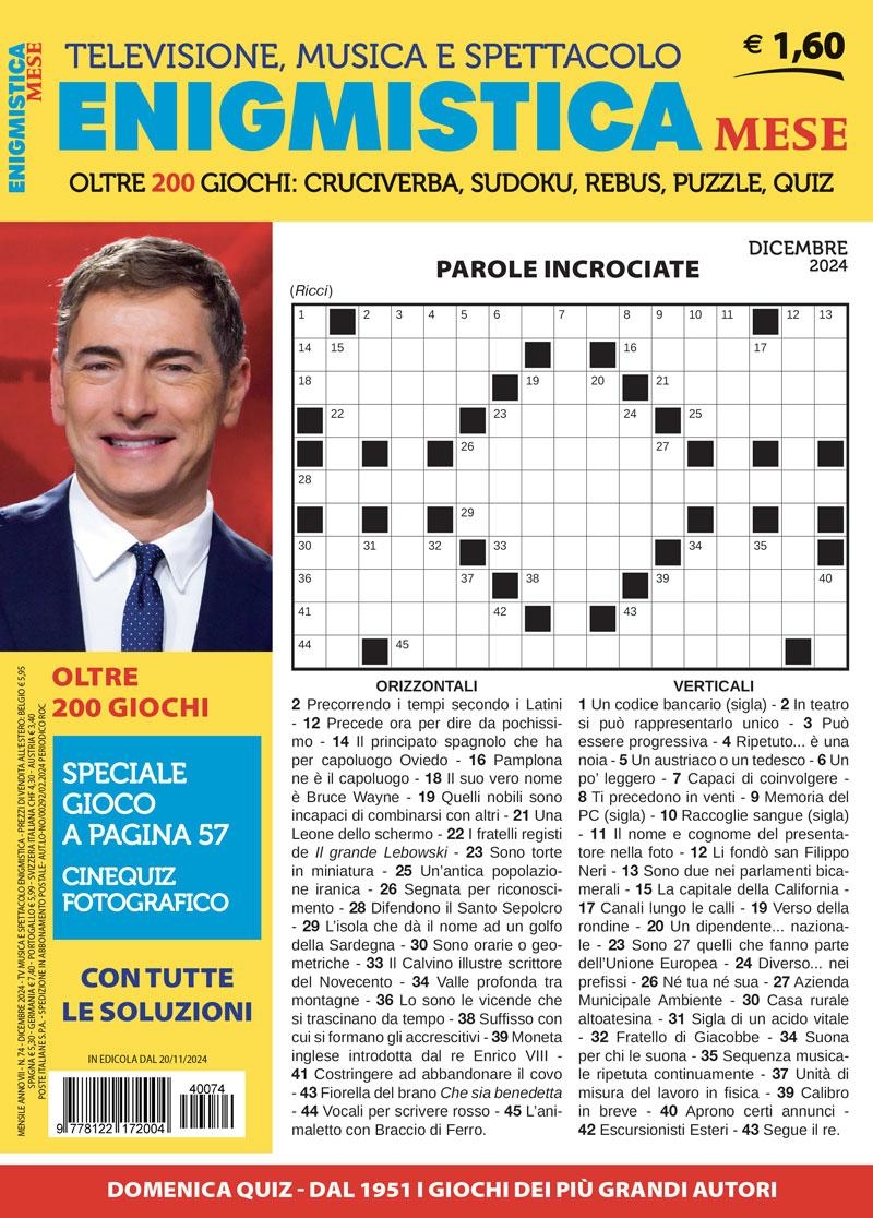 Copertina Enigmistica Mese n.74